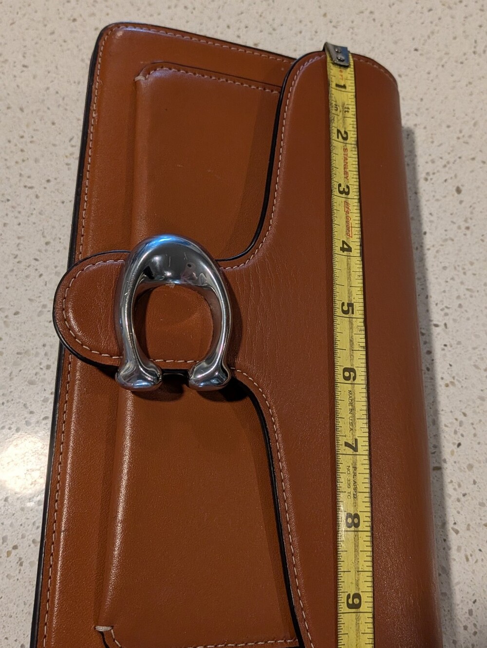 Coach Tabby Shoulder Bag in Saddle Brown - Picture 9 of 15